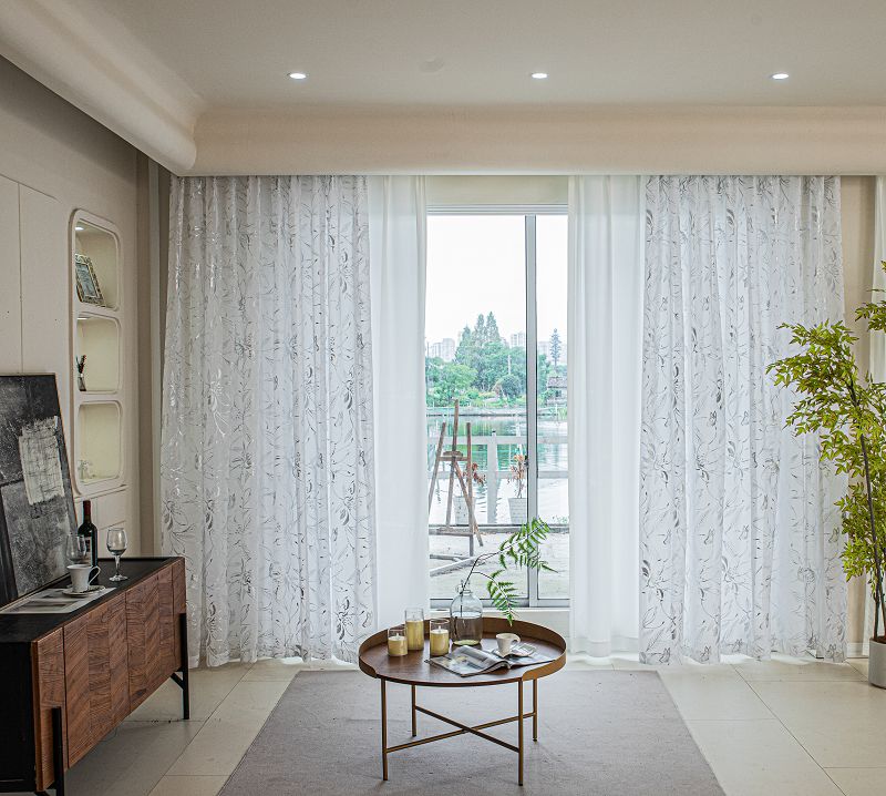 Doli FabricWindow Screen s lotosem a stříbrnou fólií